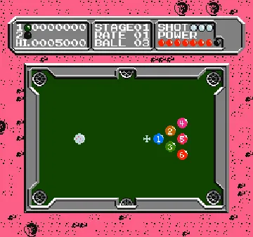 Lunar Pool (USA) screen shot game playing